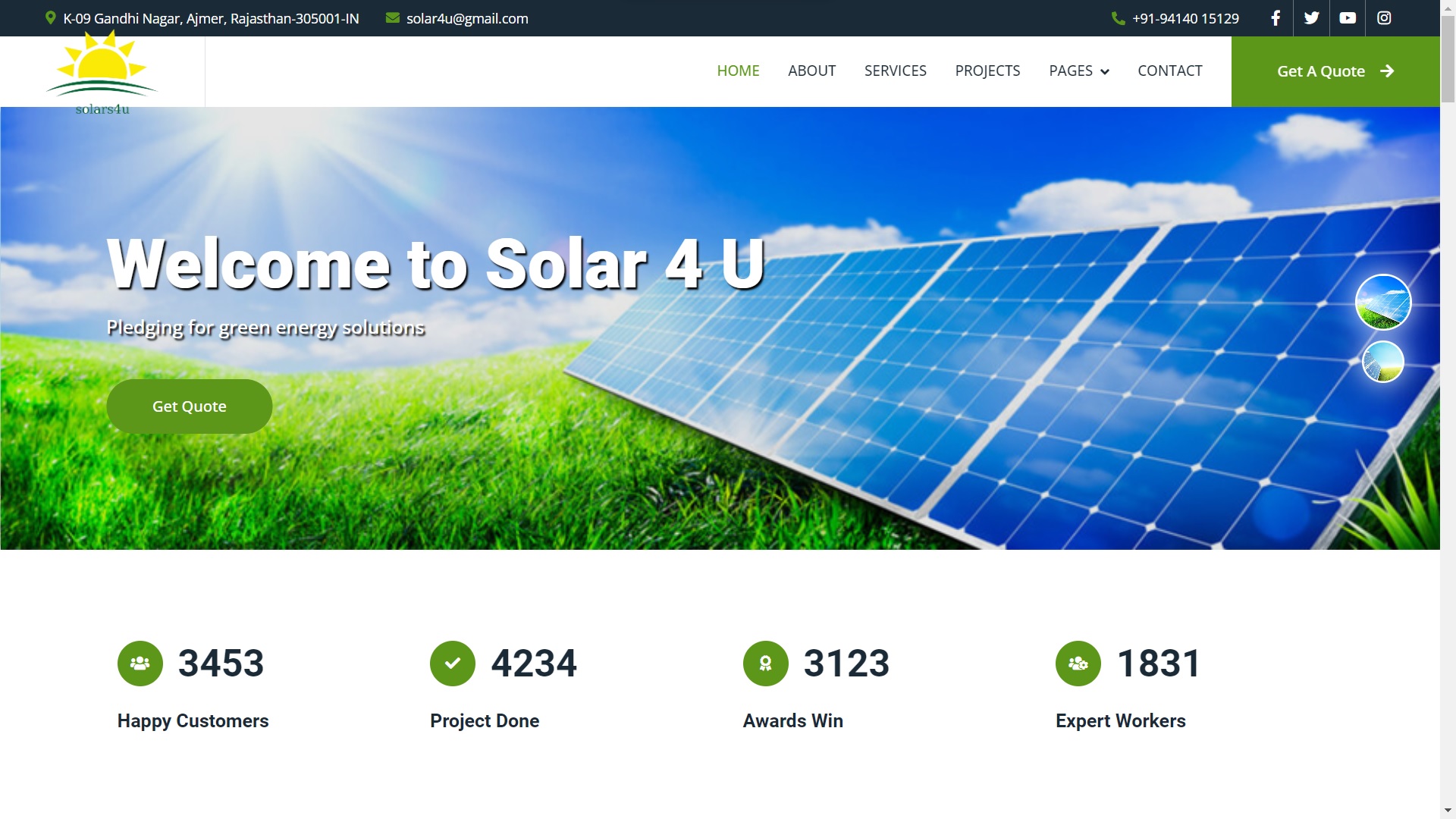 Solar Industry Website